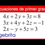 ecuaciones con tres incognitas