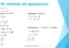 Sistema de dos ecuaciones lineales método igualación