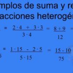 suma y resta fracciones heterogeneas