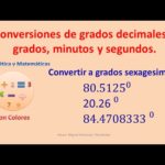 grados decimales a sexagesimales