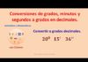Convertir grados sexagesimales a grados decimales