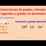 grados sexagesimales a decimales