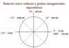 Conceptos de ángulo, radián y grado sexagesimal