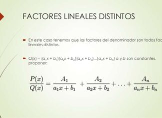 Integrales por fracciones parciales con factor lineal distinto