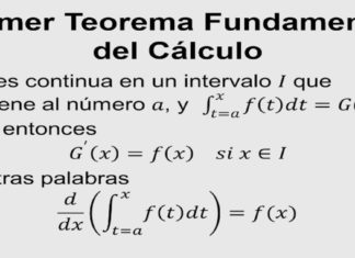 Primer Teorema Fundamental del Cálculo