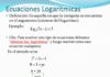 Solución de ecuaciones logarítmicas