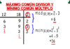 Mínimo común múltiplo y Máximo común divisor