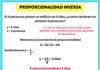Proporcionalidad Inversa